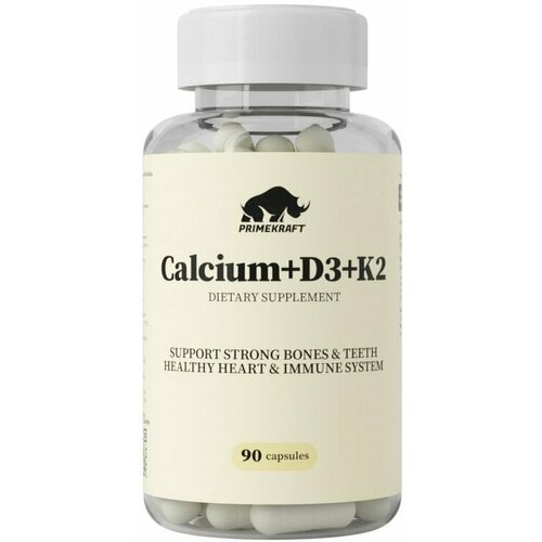 ���� ��������� �������� Prime Kraft Calcium+D3+K2 (90 ������) ������ ������