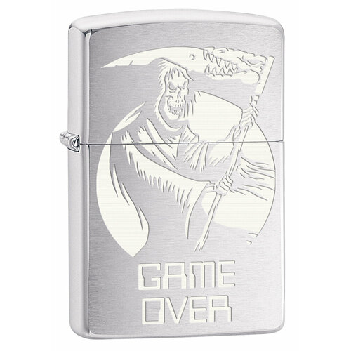     ZIPPO   Brushed Chrome, /, , 38x13x57    -     , -, 