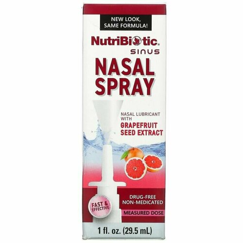 ���� NutriBiotic, Nasal Spray, ��������� ����� ��� ����, � ���������� ����� ����������, 1 ������ ����� (29,5 ��) ������ ������
