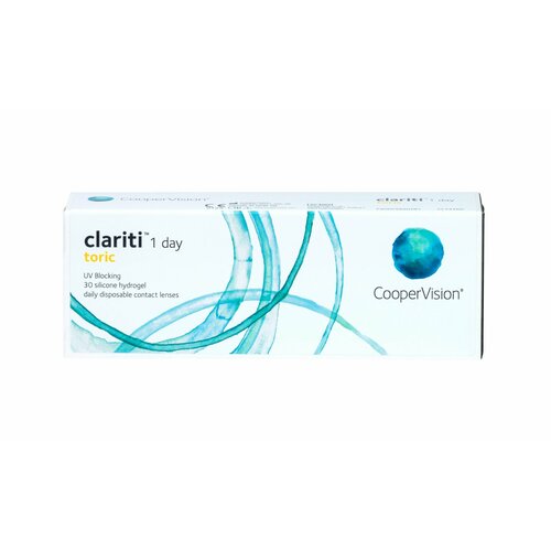 ���� ���������� ����� CooperVision Clariti 1 day toric., 30 ��., R 8,6, D -5,25,�CYL:�-0,75,�A�:�40, ����������, 1 ��. ������ ������