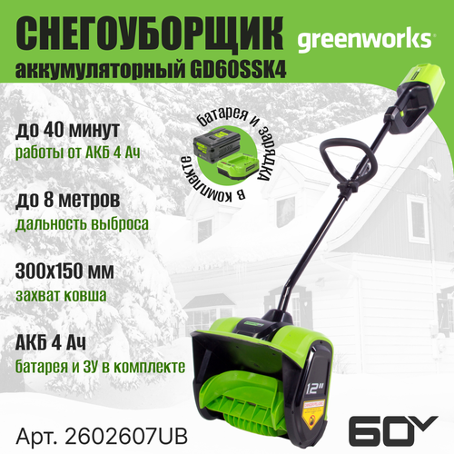  - Greenworks GD60SSK4 ( 4 . ; )   -     , -, 