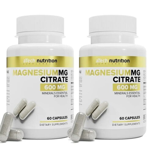���� ����� 2 �������� ������ ������ / MAGNESIUM CITRATE aTech nutrition 60 + 60 ������ ������ ������