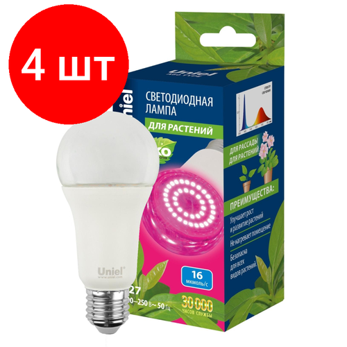   4 ,  Uniel LED-A60-15W/SPSB/E27/CL PLP30WH  A,    -     , -, 