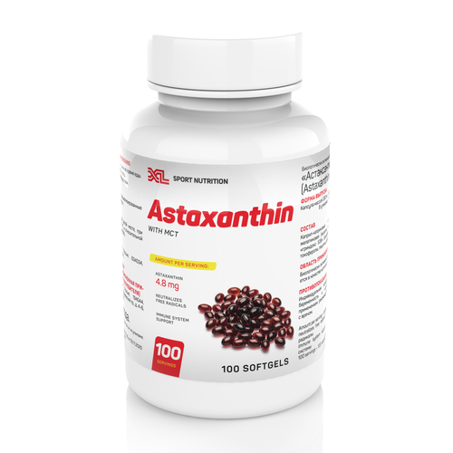 ���� ����������� 240% XL Astaxanthin with MCT, 100 ������, �������� ��� ���������� ������ ������