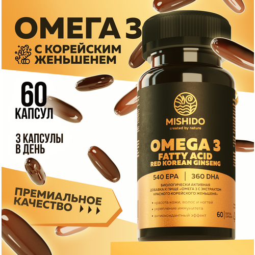   3 +    MISHIDO, 60    1000 Omega 3   -     , -, 