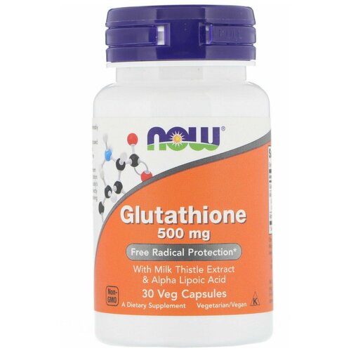 ���� NOW Glutathione, ��������� 500 ��, 30 ������ ������ ������