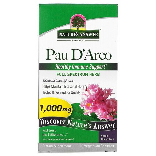  Nature's Answer Pau D'Arco 1000mg 90     -     , -, 