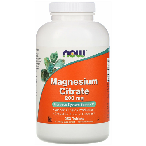   NOW Magnesium Citrate, 250 , 200 , 250 .   -     , -, 