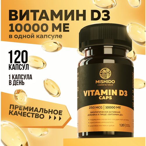   , 3 D3 10000 ME 120  MISHIDO Vitamin D 3  3              -     , -, 