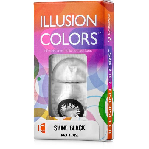 ���� ���������� ����� ILLUSION Colors Shine, 2 ��., R 8,6, D 0, black ������ ������