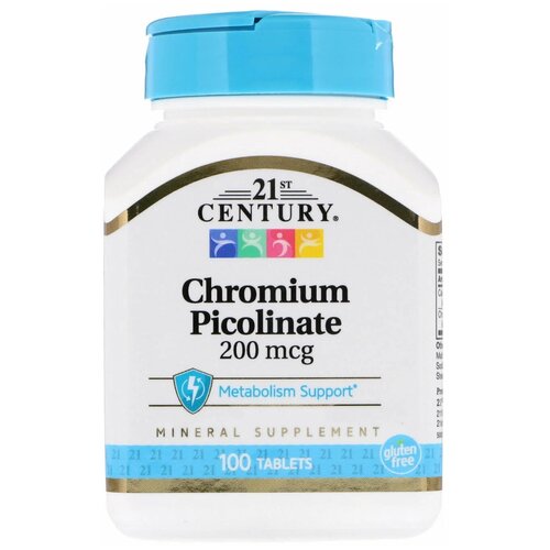   21st Century Chromium Picolinate 200 , 80 , 200 , 100 .   -     , -, 