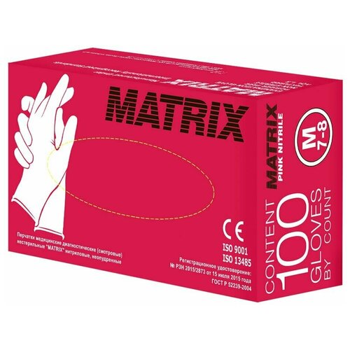     - S - 50  (100)  Matrix Pink Nitrile , ,    -     , -, 