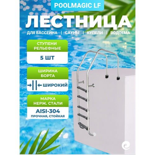 ���� �������� ��� �������� Poolmagic LF 515, 5 �������� ���������, ����������� ����� AISI-304 ������ ������