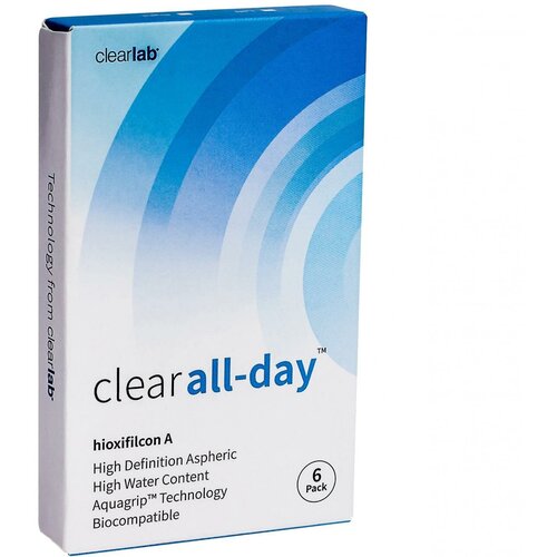    Clearlab Clear All-day, 6 ., R 8,6, D -3,75, 1 .  