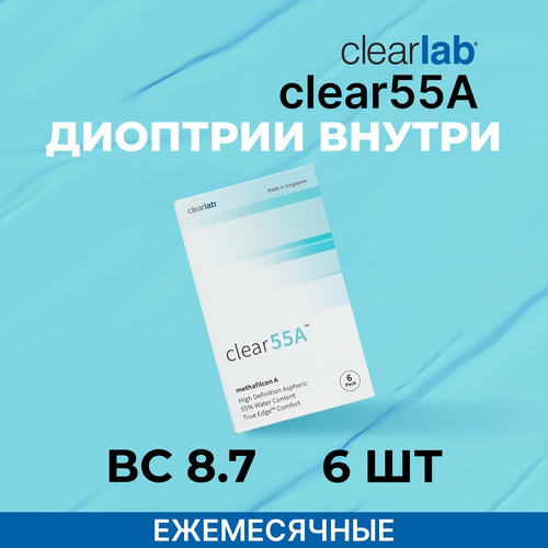    Clearlab Clear 55A, 6 ., R 8,7, D +3,25, , 1 .  