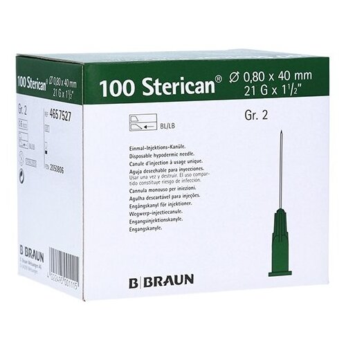    B. Braun Sterican, 40  x 0.8 , : 21G, 100 .  