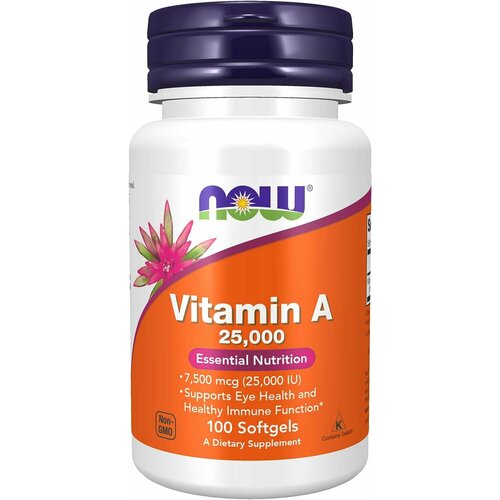  NOW Vitamin A 25000 IU 100    -     , -, 