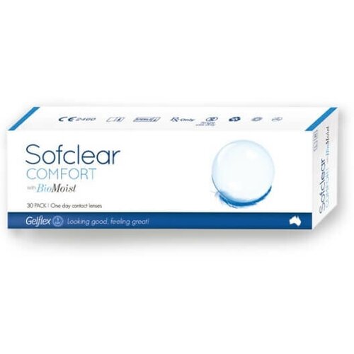    Gelflex Sofclear Comfort with BioMoist One day, 30 ., R 8,6, D -14,5  