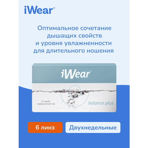 ���� ���������� ����� iWear Balance Plus, -3.75, 8.4, �������-���������, 2 ������, 6 �� ������ ������