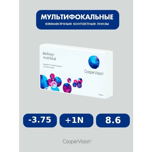 ���� Biofinity Multifocal (3 �����) 8.6, -3.75, +1N ������ ������