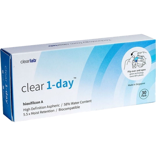 ���� ���������� ����� Clearlab Clear 1-day, 30 ��., R 8,7, D +2,5, 1 ��. ������ ������