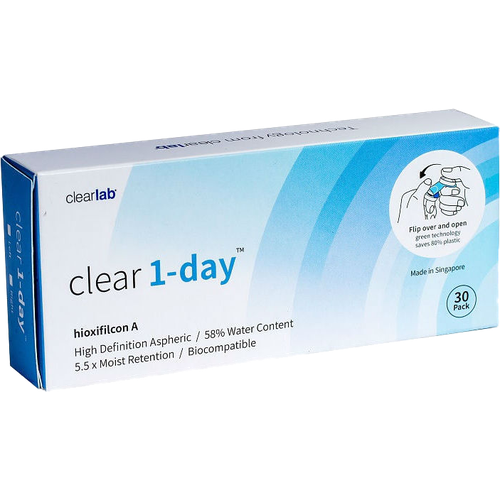    Clearlab Clear 1-day, 30 ., R 8,7, D +6, 1 .  