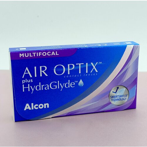 ���� ���������� ����� �� ����� Alcon Air Optix Plus HydraGlyde Multifocal, 3 ��., R 8,6, D -6,25, ADD: ������, 1 ��. ������ ������
