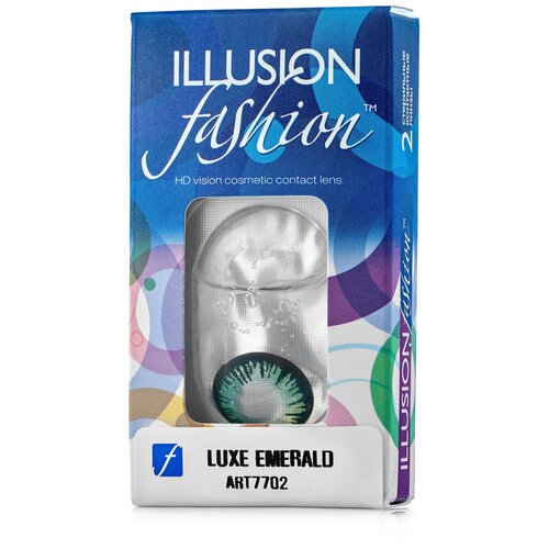    ILLUSION Fashion Luxe, 2 ., R 8,6, D 0, Emerald   -     , -, 