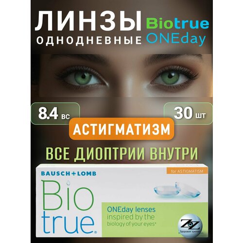 ���� ����� ���������� ��������������� Biotrue ONEday 30 �� / -04.50 / -2.25 / 160 Bausch + Lomb ������ ������