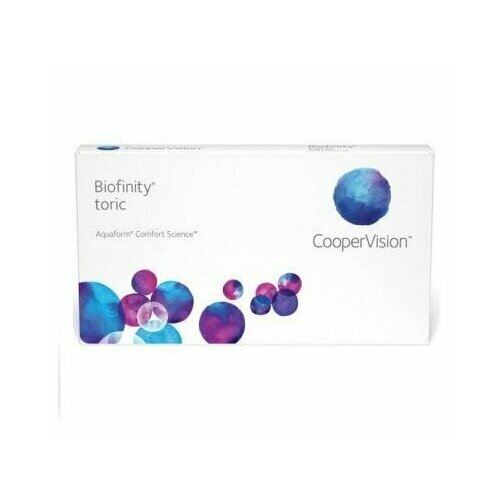    CooperVision Biofinity Toric., 3 ., R 8,7, D +1,CYL:-1,25,A:60, , 1 .  