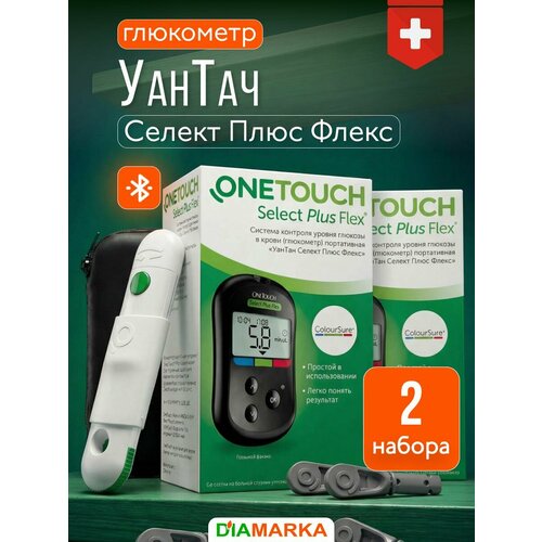 ���� ��������� OneTouch Select Plus Flex (������ ������ ���� �����) � �������������� � ���������, 2 ������ ������ ������