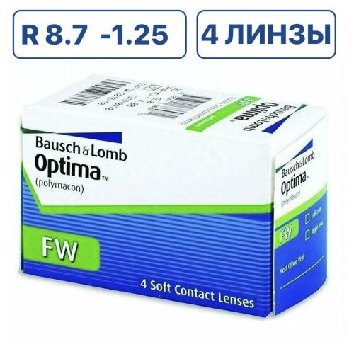    Bausch & Lomb Optima FW, 4 ., R 8,7, D -1,25   -     , -, 