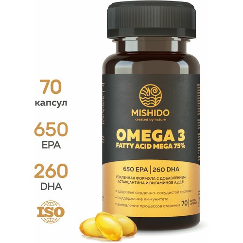 ���� ����� 3 75% + ����������� + �������� A E D3 (� �3) ULTRAMAX MISHIDO 70 ������, Omega 3 ������ ��� �����3, ����� ��� ��� �������� � ����� ������ ������