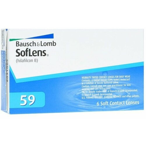 ���� ���������� ����� Bausch & Lomb SofLens 59, 6 ��., R 8,6, D +3,5 ������ ������