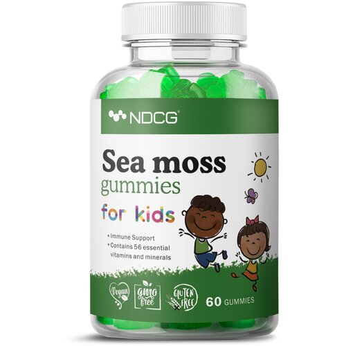 ���� ���������� ��� NDCG ���������-����������� �������� ��� �����, Sea moss for kids, �� ������ ������ � ���������, 60 ����������� ������, 2 �������� ������ ������