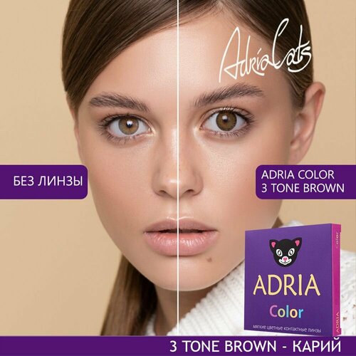    ADRIA Color 3 tone, 2 ., R 8,6, D -8, brown, 1 .  