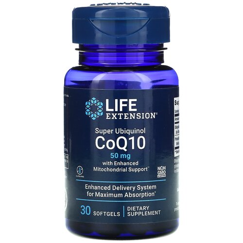 ���� ������� Life Extension Super Ubiquinol CoQ10 with Enhanced Mitochondrial Support, 40 �, 50 ��, 30 ��. ������ ������