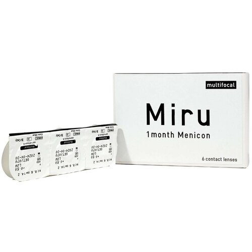    Menicon Miru 1month Multifocal, 6 ., R 8,6, D +2,5, ADD:    -     , -, 