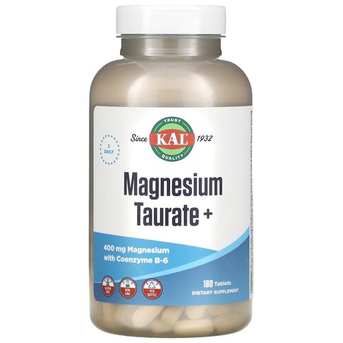 ���� �������� KAL Magnesium Taurate+, 350 �, 400 ��, 180 ��. ������ ������