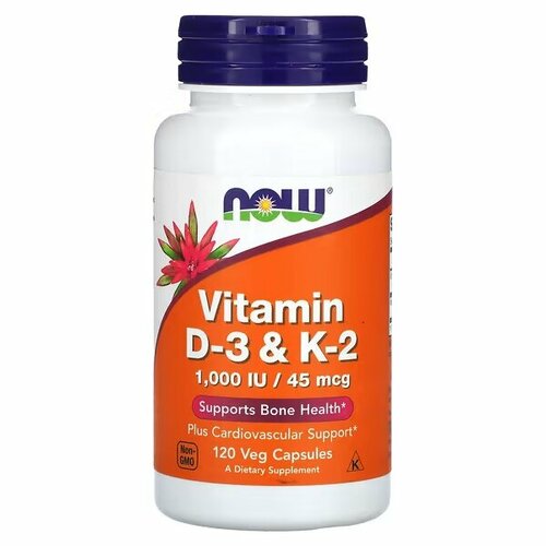 ���� Now Foods Vitamin D-3 & K-2 120 ������ ������ ������