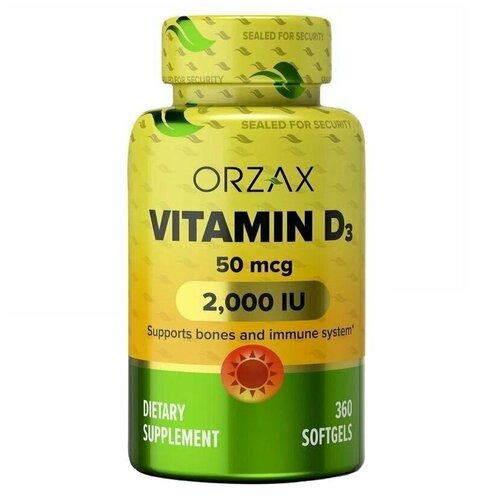 ���� Orzax Vitamin D3 2000IU / ������ ������� �3 2000�� 360 ������ ������ ������