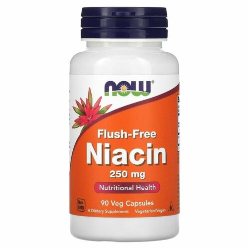  Now Niacin Flush-Free 250 mg 90 .   -     , -, 