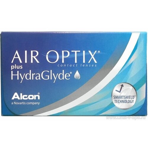 ���� ���������� ����� �� ����� Alcon Air optix Plus HydraGlyde, 3 ��., R 8,6, D +7,5, 1 ��. ������ ������