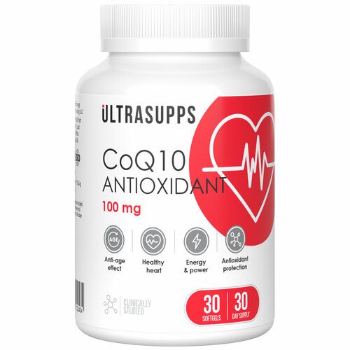 ���� UltraSupps Coenzyme Q10 100 mg - 30 ������� ������, --- ������ ������