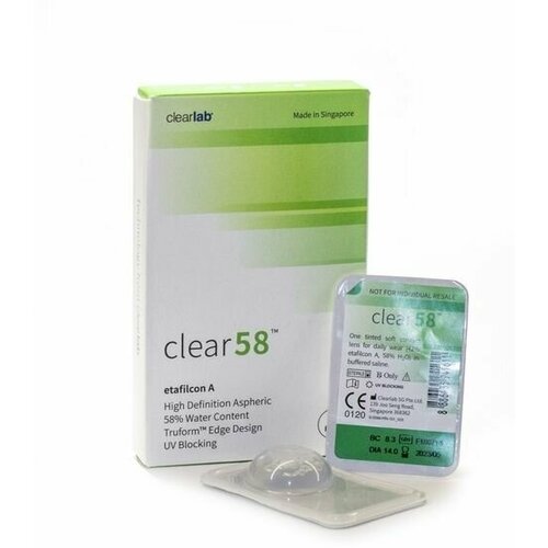    Clearlab Clear 58, 14 , 6 ., R 8,3, D -4,5, , 1 .   -     , -, 