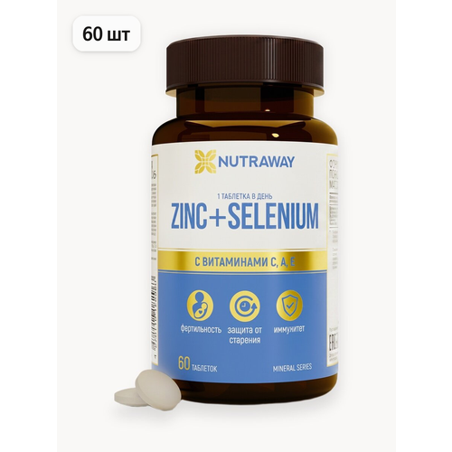 ���� �������� ZINC + SELENIUM Nutraway ��� ���� + �����+ ������� �, �, � 60 �������� ������ ������