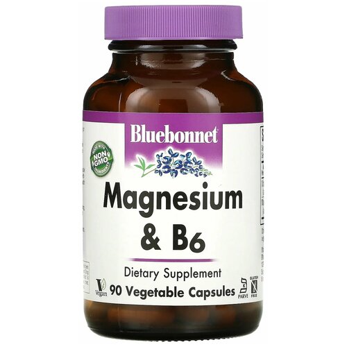 ���� Bluebonnet Nutrition Magnesium Plus B6 (������ ���� B6) 90 ������ ������ ������