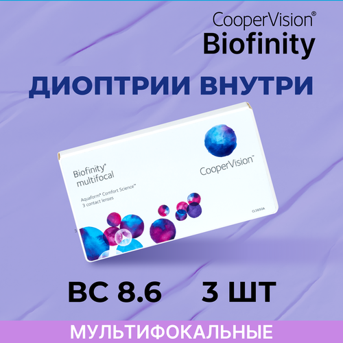    CooperVision Biofinity Multifocal, 3 ., R 8,6, D -5,75, ADD: +1.00 D, , 1 .  