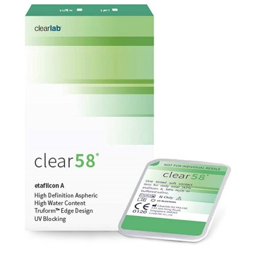 ���� ���������� ����� Clearlab Clear 58, 14 ��, 6 ��., R 8,7, D -10, ����������, 1 ��. ������ ������