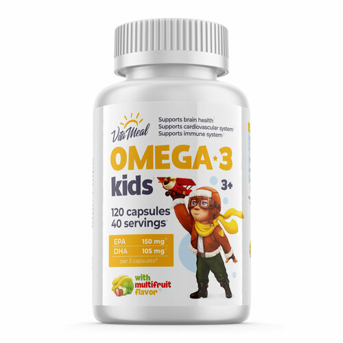   3   VitaMeal Omega-3 Kids   3 , 120 ,    -     , -, 